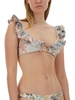 Zimmermann Halliday Spliced Frill Bikini Top