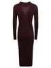 V-neck Knit Slim Dress