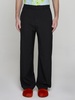 Logo-waistband Wool Trousers