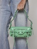 Light green leather Le Cagole Sling XS shoulder bag