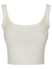 Sleeveless ribbed top