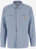 Cotton And Linen Shirt With Logo