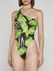 Plunge Print Swimsuit