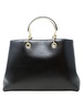 Jimmy Choo Black Leather Bon Bon Tote M Bag