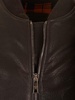 Brown Lambskin Bomber Jacket