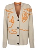 Burberry EKD V-Neck Buttoned Cardigan