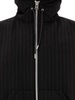 Pinstriped Zip-up Hoodie