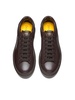 Dark Brown Tumbled Leather Sneaker