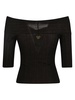 Knot Detail Quarter-length Sleeves Top