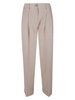 Pleat Detail Plain Trousers