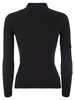 Ribbed Viscose Sweater With Button Placket Elisabetta Franchi