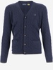 Wool And Cashmere Cardigan With Logo