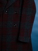 Aalbany Double-breasted Checked Coat