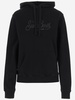 Mc2 Saint Barth Cotton Hoodie With Rhinestone Logo