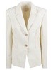 Stretch Waist Two-buttoned Blazer