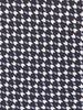 Woven Print Silk Tie In Black