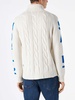 Man Turtleneck Braided Sweater With Saint Moritz Print