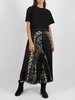 Sacai Graphic Printed Pleated Crewneck Dress