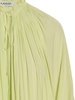 Lanvin Pleated Ruffled Tied-Neck Shift Dress