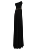 Elisabetta Franchi Pleated Lurex Jersey Red Carpet Dress With Belt