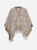 Frine Safety-pin Wool Poncho