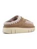 Pink Brown Double-face Sheepskin Bounce Clog