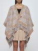 Frine Safety-pin Wool Poncho