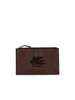 Etro 'Arnica' Large Brown Leather Card Holder Woman