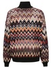 Missoni Oversized Chevron High-Neck Jumper