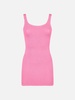 Woman Tank Pink Crinkle Dress