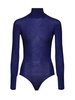 Alaïa Semi-Sheer High-Neck Knitted Bodysuit