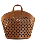 Brown Leather Eliza Shopper