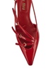 Miu Miu Red Patent Leather Slingback Décolleté With Buckles Women