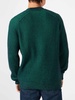 Man Green Half-turtleneck Ribbed Sweater