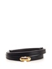 Black Calfskin "symmetry" Belt