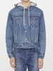 Denim Jacket With Tie-dye Hood