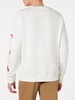 Man White Sweatshirt With Saint Barth Embroidery