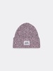 Woman White And Pink Mouliné Beanie With Saint Barth Embroidery