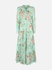 Woman Linen Dress Marbella With Flower Print