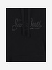 Mc2 Saint Barth Cotton Hoodie With Rhinestone Logo