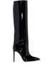 105 Stiletto Boot In Black Patent Leather