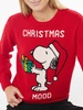 Snoopy Christmas Mood Print Woman Sweater | Peanuts Special Edition