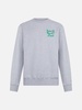 Man Crewneck Grey Sweatshirt With Saint Barth Mc2 Club Print