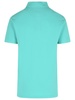 'roma' Polo Shirt In Light Blue Cotton