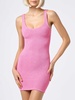 Woman Tank Pink Crinkle Dress