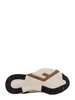 'Fendi Flow' Beige Low-Top Sneaker with Logo Detail in Leather Man