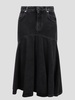 Philosophy Di Lorenzo Serafini Denim Skirt With Ruffle