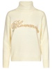 Logo Embroidered Turtleneck Sweater