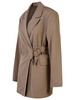 Ganni Shiitake Viscose Blend Blazer