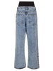 Knit Band Jeans